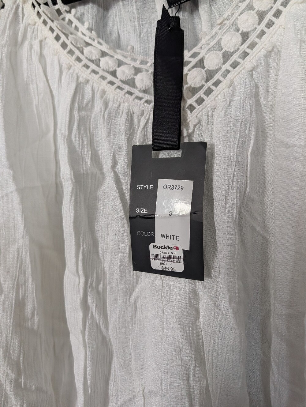Olivers White Crochet Cold-Shoulder Boho Blouse 0064 - Picture 5 of 5